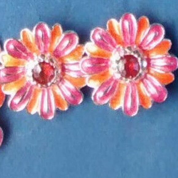 Avon Colorful Daisy Pin and Earring Giftset NWT - Picture 3 of 5